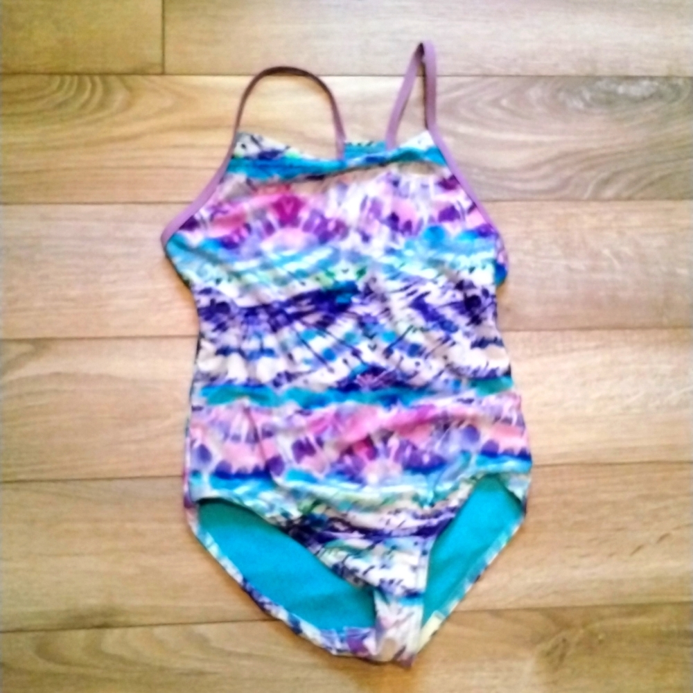 Speedo brands colorful swimsuit